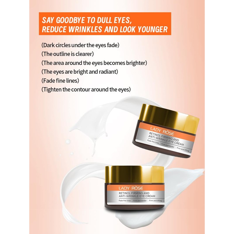 Brightening Eye Cream 20g with Retinol, Niacinamide & Hyaluronic Acid