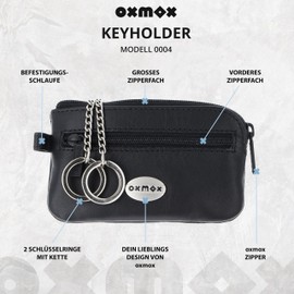 oxmox Leather Key Case Leather 11,5 cm