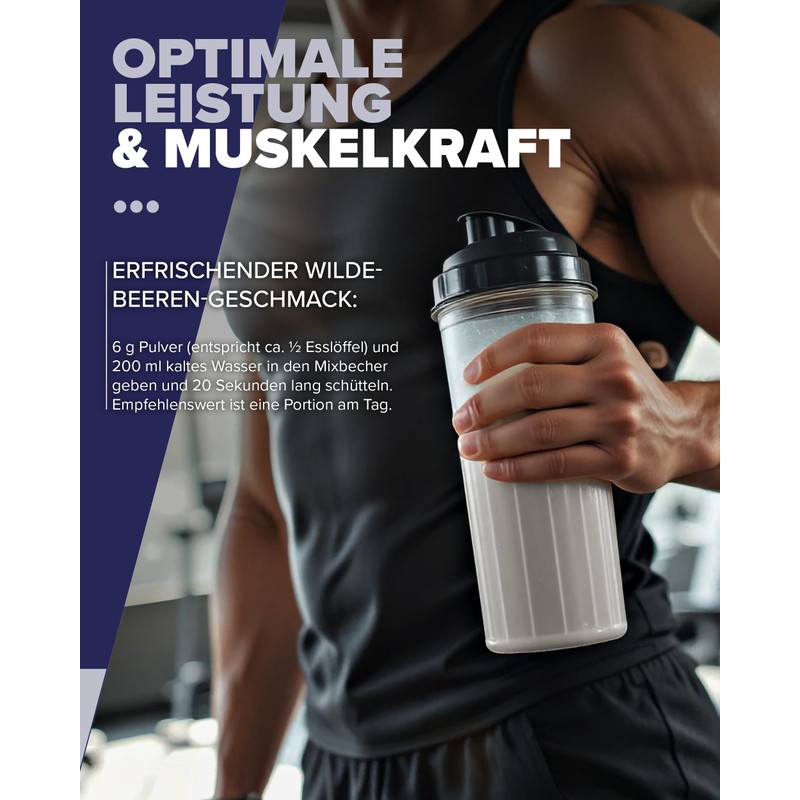 Creatine Powder 250 g Wildberry - High Dose & 100%