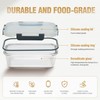 WWYH.DSS,10-Pack Meal Prep Containers with Snap Locking Lids, Glass Airtight