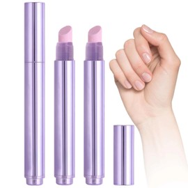 2Pcs Cuticle Oil Pen & Cuticle Pusher, 3 in 1 Nail Care Pen, N/ail Strengthener, N/ail Growth Treatment, Na/il Hardener, Cu/ticle Oil Pusher P/en for Na/ils, Repairs Split and Cracked Nai/ls