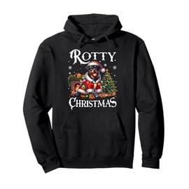 Rottweiler Xmas Rottweiler Rotty Christmas Rottweiler Pullover Hoodie