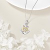 DAYLINLOVE Anchor Necklace 925 Sterling Silver Heart Anchor Pendant Necklace