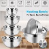 WEPSEN Hand Mixer Electric Mixing Bowls Set, 5 Speeds Handheld