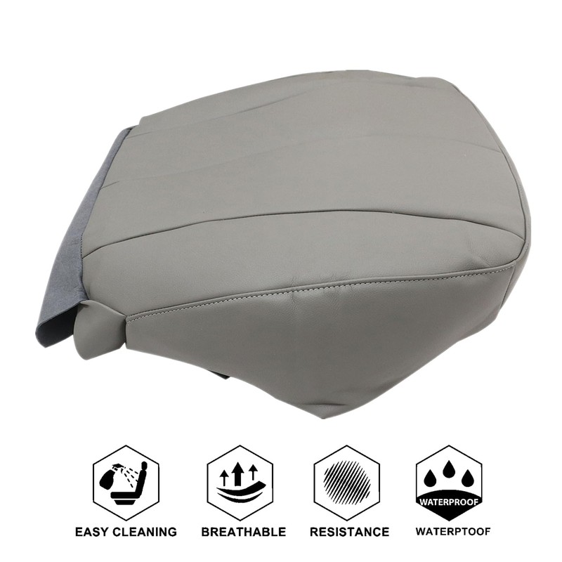 NLQR Front Driver Side Bottom Replacement Microfiber Leather Seat Covers