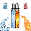 Insulated Stainless Steel Bottle 700ml/23.6oz with Cup Vacuum Thermo Bottle