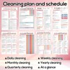 ADHD Cleaning Planner, Daily Weekly Monthly ADHD Cleaning Schedule and
