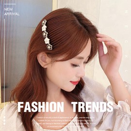 6 Pieces Hair Combs Rhinestone Side Hair Clips Bridal Headwear Hair Accessories Decorative Combs for Women Girls Wedding Prom