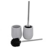 2sets Toilet Bowl Cleaner Brush Lockable Thread Convenient Practical Efficient