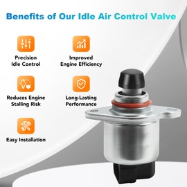 Idle Air Control Valve fit for Chevy Tahoe Silverado Blazer Express GMC Sierra Yukon Jimmy C/K1500 C/K2500 C/K3500 Safari Sonoma 1996 1997 1998 1999 2000 2001 2002 2003 2004 2005 2006 2007, AC147
