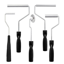 YOUEON 5 Pcs Fiberglass Roller Tools Kit, Fiberglass Laminating Rollers with Aluminum Head, Resin Laminating Roller Set for Mold, Composite Projects, Tub, Boat Repair
