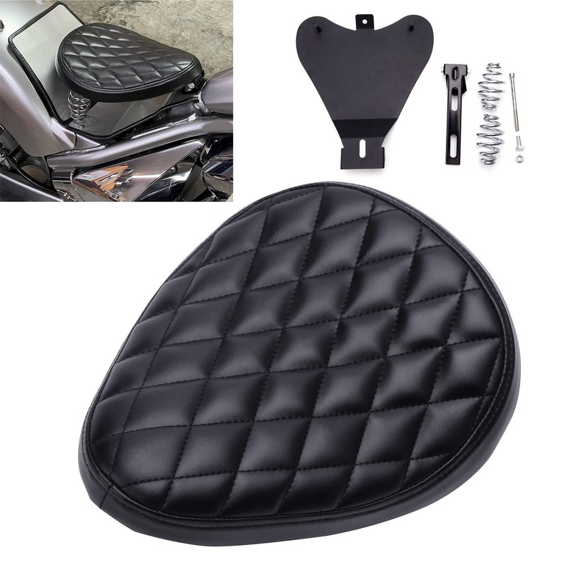 Motorcycle Solo Seat Spring W/Base Compatible with Harley Sportster Iron