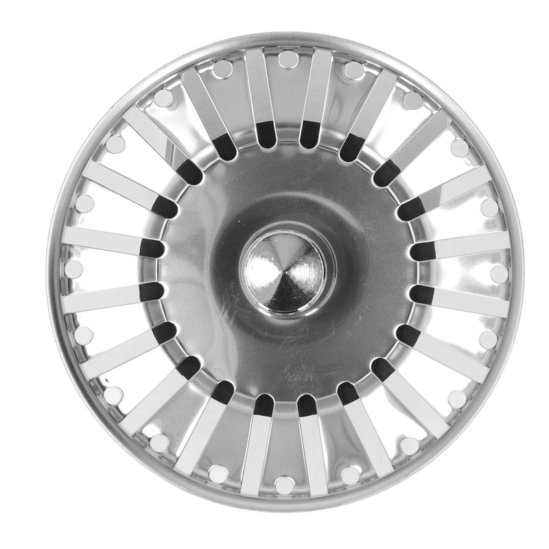 Kitchen Sink Strainer, Stainless Steel Sink Drain Basket with Rubber