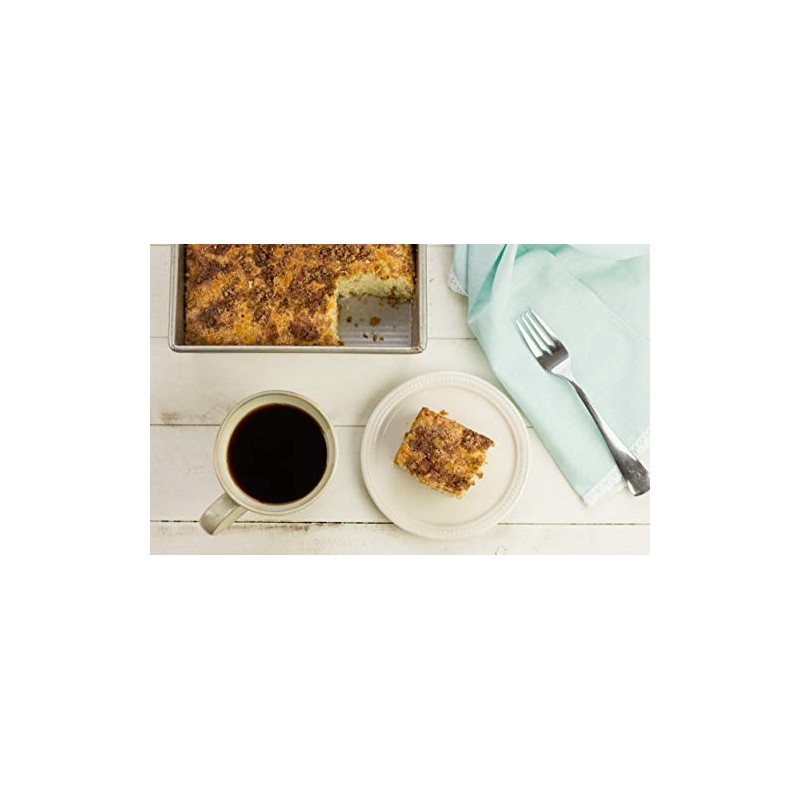 USA Pan 1117RCLD-ST-1 Bakeware Nonstick Rectangular Pan with Lid, 9x13-Inches,White