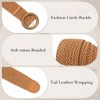 SUOSDEY Wide Braided Belt for Women, Rattan Waist Belt for