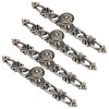 4 Sets Bronze Round Handles Cabinet Single Hole Pulls Furniture