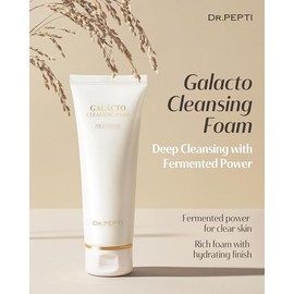 dr.pepti - Espuma Limpiadora Galacto - Limpiador Facial Coreano Con Galactomyces Fermentado, Péptidos - Exfoliante Y Elimina El Sebo - Es...