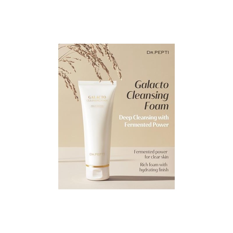 dr.pepti - Espuma Limpiadora Galacto - Limpiador Facial Coreano Con
