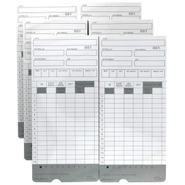 300 Time Cards for uPunch HN2000, HN2500, HN4000, HN4500 AutoAlign Calculating Time Clock and More HNTC2 UPTC2000 COMPUMATIC Compatible