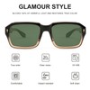 YuJian Trendy Classic Square Sunglasses for Women Men Fashion Designer