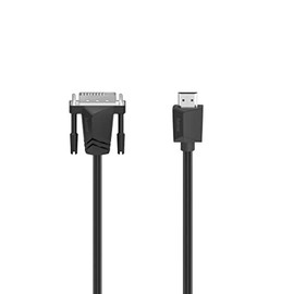 Hama 1.5m HDMI DVI/D Cable - HDMI Cable - DVI Port - Ultra HD 4k - Black