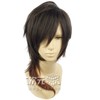 Cosplay Wigs Mixture Dark Brown guradyie-syon Semi Long Medium Men's