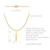 Carissima Gold 9 ct Yellow Gold Cubic Zirconia T Initial