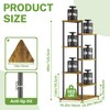 iDavosic.ly 6 Tier Wooden Plant Stand Indoor, 49 Inch Tall,