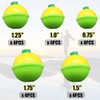 PmLwakiR 20 Pcs Fishing Snap On Floats Bobbers 5 Size