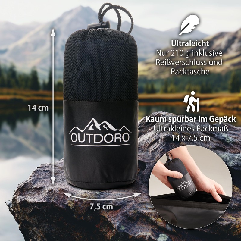 Outdoro Sleeping Bag – Only 230 g Made of Innovative