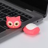 Cartoon U Disk Pink Owl Appearance High Speed Bulk Storage