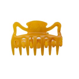 WeLoveBeads Hair Claws Approx. 6 cm Long in Amber – Made in Germany – Pack of 2