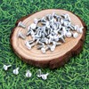 60Pcs Sliver 3/8 Inch Long 6-32 Thread White Wall Plate