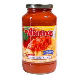 Valentino’s Traditional Pasta Sauce – 24 oz - Natural with No Additives or High Fructose Corn Syrup