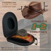 JMILYJW Cowboy Hat Box for Travel Crush Proof Western Hat