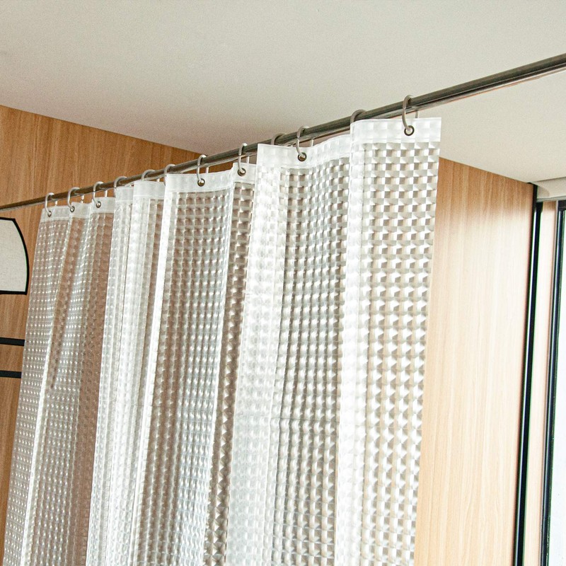 NTBAY EVA Clear Shower Curtain Liner, Water Repellent Shower Curtain