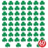 Beistle Printed Shamrock Cutouts 60 Piece, 5", Green