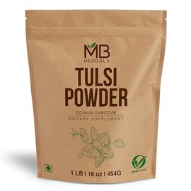 MB Herbals Tulsi Powder | 1 LB | 454g / 16 oz | Ocimum Sanctum Tulasi