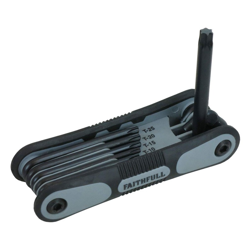 Folding TorxÂ Star Key Set of 8 (T9-T40)