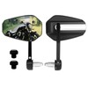 Motorcycle Mirrors for Handlebars - 5" Large 7/8" CNC Bar