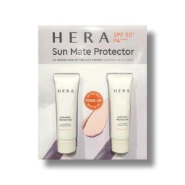 1+1 Hera Sunmate Protector 50ml Tone-up Makeup Sun Cream / 1+1 헤라 선메이트 프로텍터 50ml 톤업 메이크업 선크림