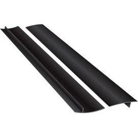 LoboJack Kitchen Stove Silicone Gap Covers - Heat Resistant, 21 Inches, Black (2 Pack)