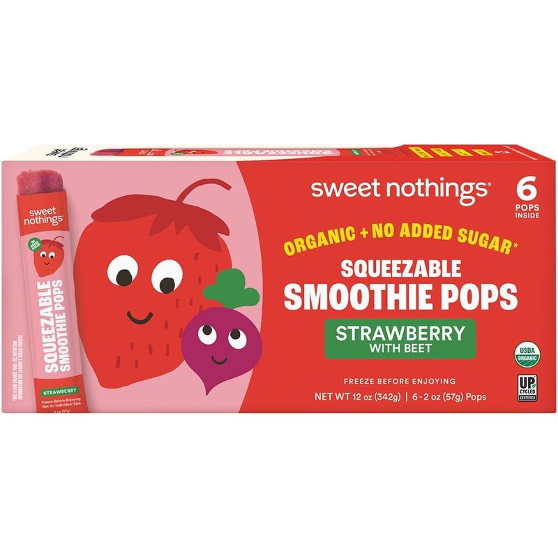Paletas de frutas orgánicas Sweet Nothings sin azúcar – 6