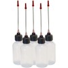 Liberty Products 5-2oz Plastic Squeeze Bottles 3" Stainless Applicators