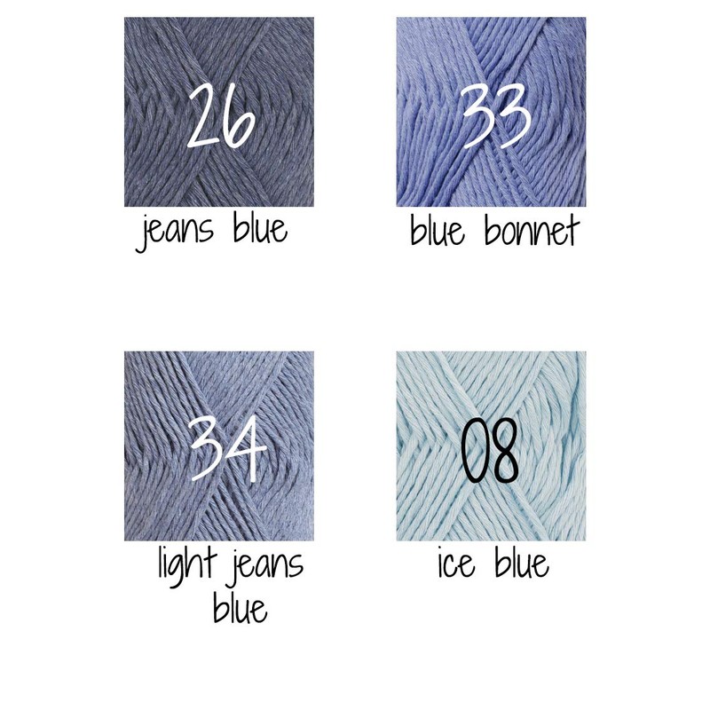 Cotton Blend Yarn for Knitting and Crocheting, 3 or Light