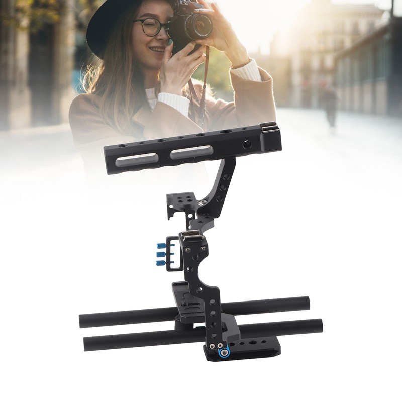 Aluminum Camera Cage Rig with Top Handle for A7 A7II
