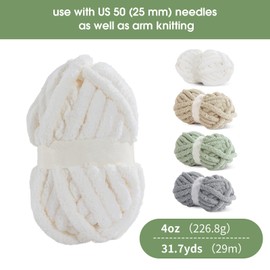 HOMBYS 8 Pack Assorted Chunky Yarn for Crocheting,Super Bulky Large Soft Fluffy Yarn,Plush Fuzzy Yarn,Thick Chenille Yarn for Hand Knitting/Arm Knitting,Purple Gradient(27yds,8 oz Each Skein)