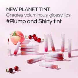 New Planet Tint | Clear Glow Tint Non-Sticky Lightweight Hydrating Long-Lasting Shine High Pigmented Volumizing Moisturizing Natural Lip Stain (#06 Pear Planet, 4.1g)