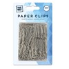 Paper Clips Metal Plain Clips Non Skid Paperwork Clips Reusable Paperclips Smooth Surface Binder Clips Suitable for School Home Office Personal Use and Stationery Documents 2.9 X 0.7 Cm (Pack of 200)
