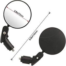 Lwpitty Bike Mirrors 2Pcs Bar End Bicycle Mirrors For Handlebars - Cyc